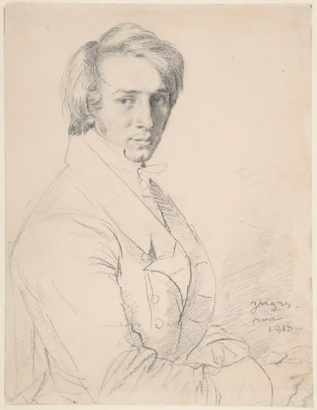 Ursin-Jules Vatinelle (1798–1881) Wall Art by Jean Auguste Dominique Ingres - High-Resolution Digital Print