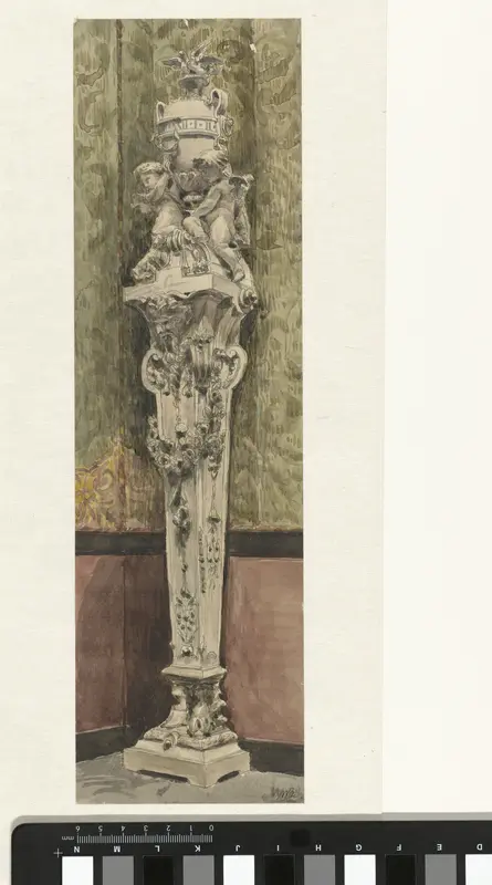 Uurwerk in het Musée des Arts-Decoratifs Wall Art by Wilhelm Cornelis Bauer - High-Resolution Digital Print