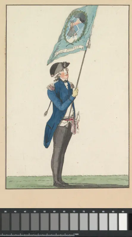 Vaandrig van het Genootschap tot Nut der Schutterij te Amsterdam, 1787 Wall Art by anonymous - High-Resolution Digital Print