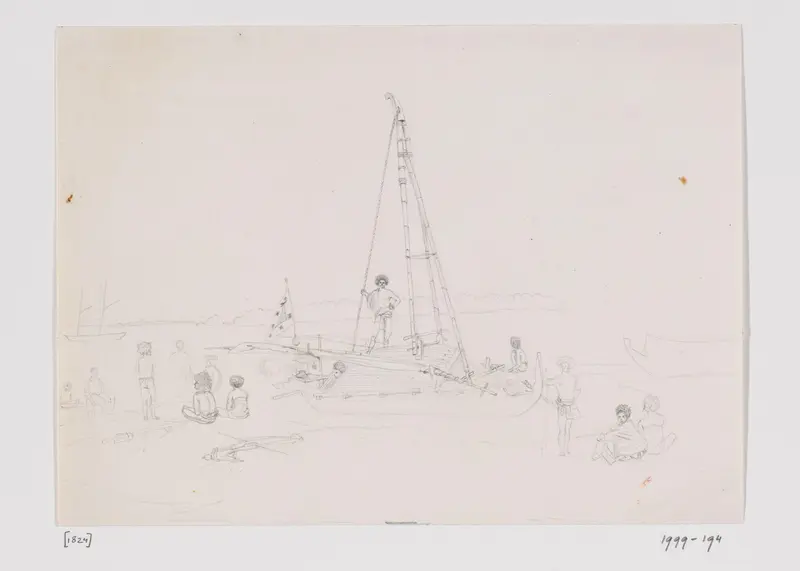 Vaartuig, Zuidoost-Molukken Wall Art by Adrianus Johannes Bik - High-Resolution Digital Print