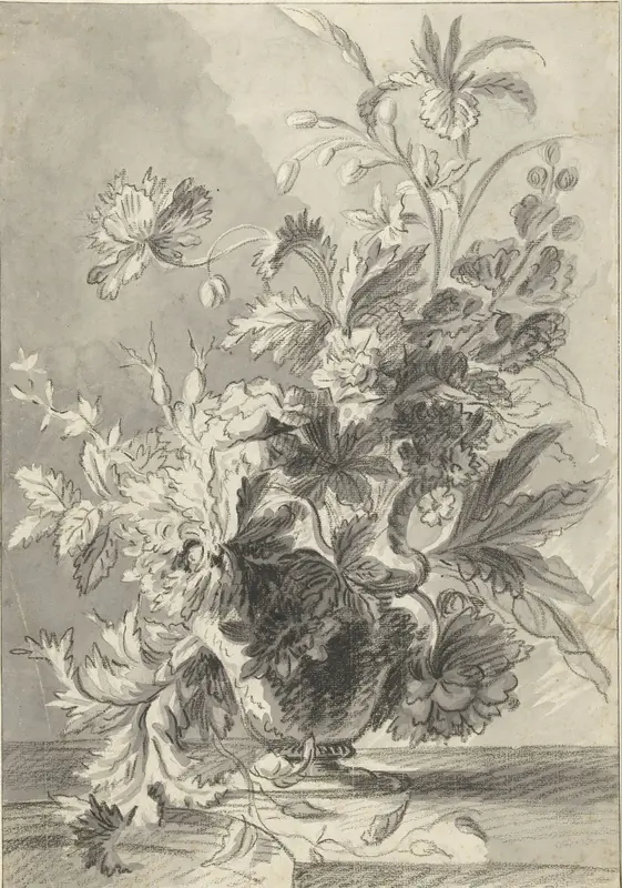 Vaas met bloemen Wall Art by Unknown - High-Resolution Digital Print