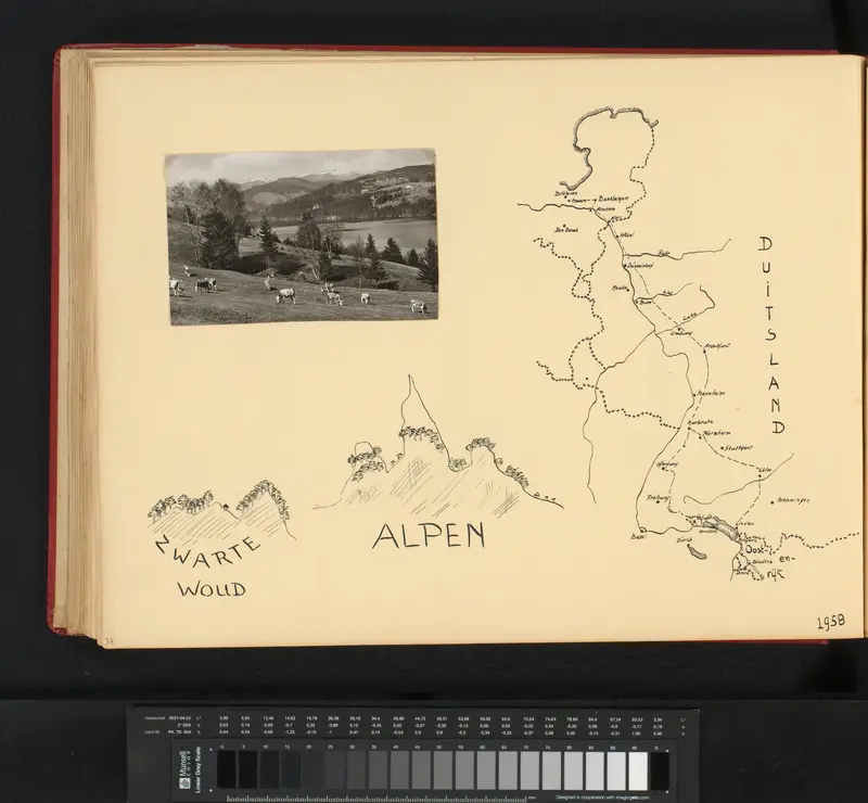 Vakantiereis door Duitsland naar de Alpen Wall Art by anonymous - High-Resolution Digital Print