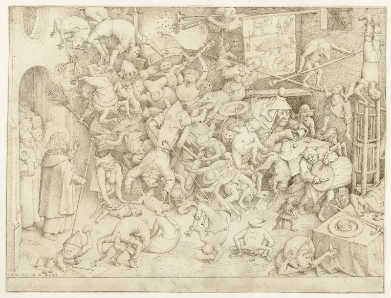 Val van de magiër Hermogenes Wall Art by Pieter Bruegel (I) - High-Resolution Digital Print