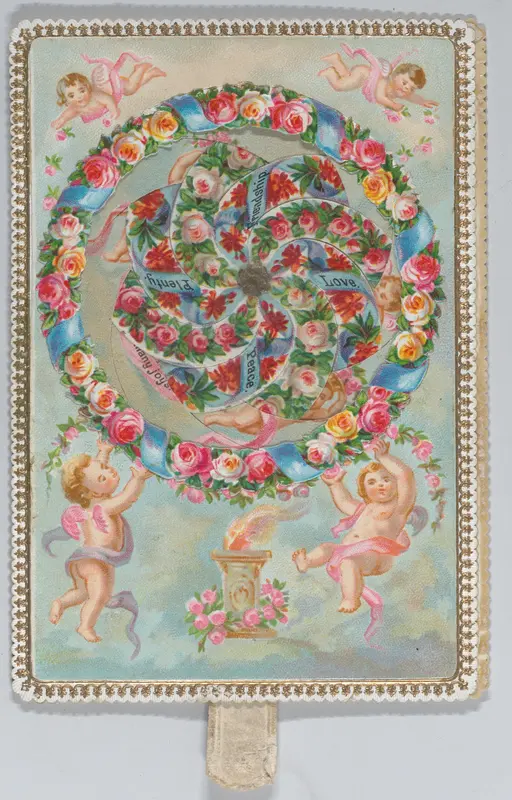 Valentine - Mechanical kaleidoscope, cherubs Wall Art by Anonymous - High-Resolution Digital Print