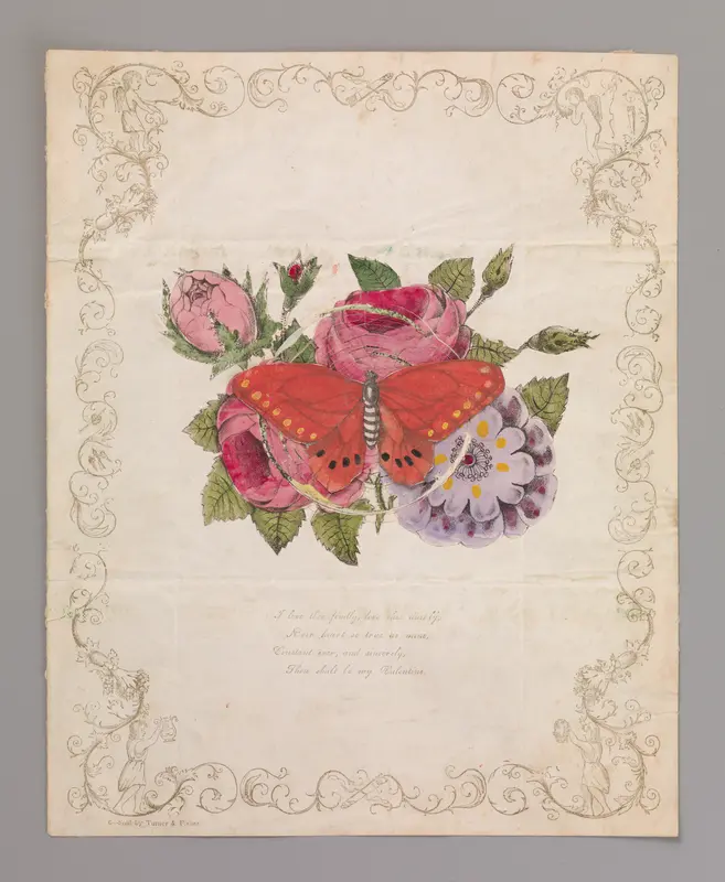 Valentine with Cobweb Wall Art by Anonymous - High-Resolution Digital Print