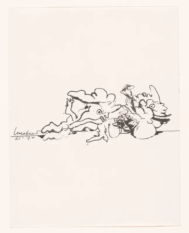 Vallende figuren Wall Art by Lucebert - High-Resolution Digital Print