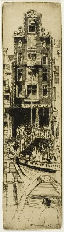 Van der Deevilij, plate six from the North Holland Set Wall Art by David Young Cameron - High-Resolution Digital Print