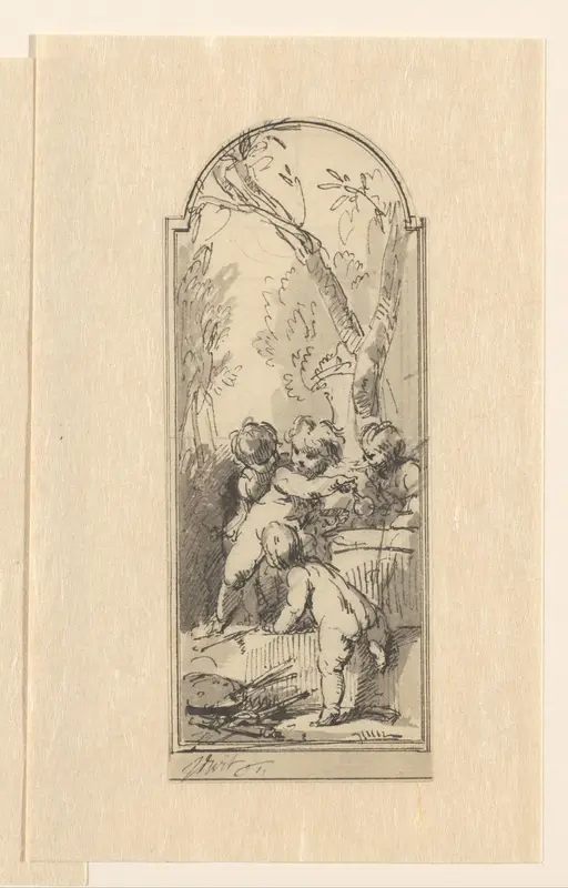 Vanitas-allegorie Wall Art by Jacob de Wit - High-Resolution Digital Print