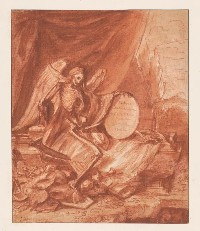 Vanitas-allegorie Wall Art by Claude Gillot - High-Resolution Digital Print