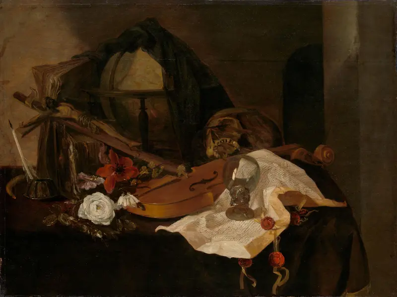 Vanitas Still Life Wall Art by Jacques de Claeuw - High-Resolution Digital Print