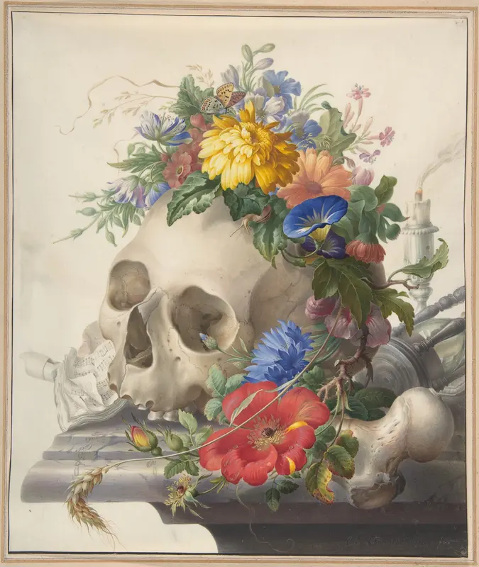 Vanitas Still Life Wall Art by Herman Henstenburgh - High-Resolution Digital Print