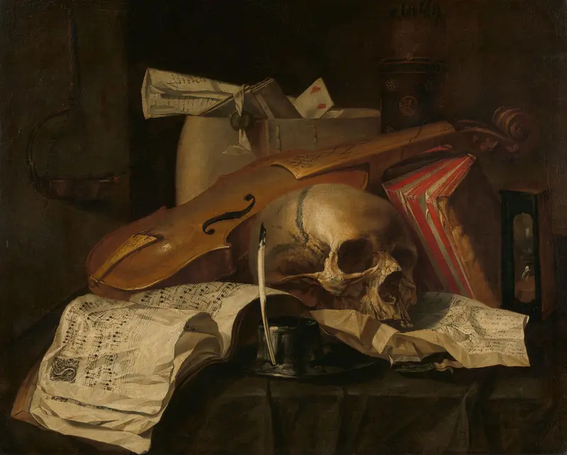 Vanitas stilleven Wall Art by N.L. Peschier - High-Resolution Digital Print