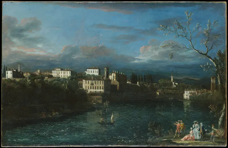 Vaprio d'Adda Wall Art by Bernardo Bellotto - High-Resolution Digital Print