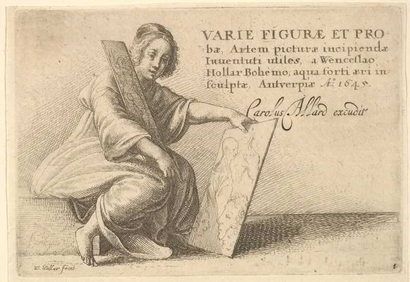 Varie Figuræ et Probæ Wall Art by Wenceslaus Hollar - High-Resolution Digital Print