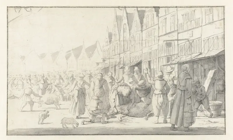 Varkensmarkt Wall Art by anonymous - High-Resolution Digital Print