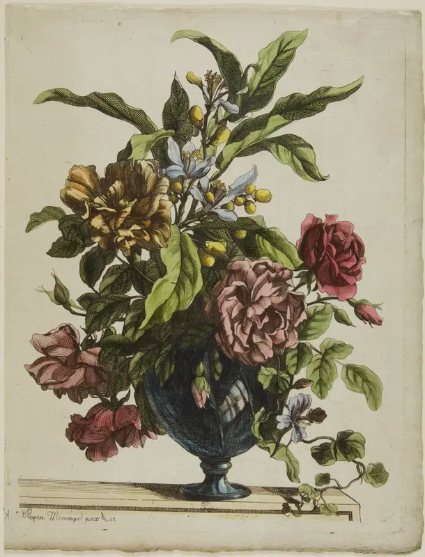 Vase of Flowers Wall Art by Jean Baptiste Monnoyer - High-Resolution Digital Print