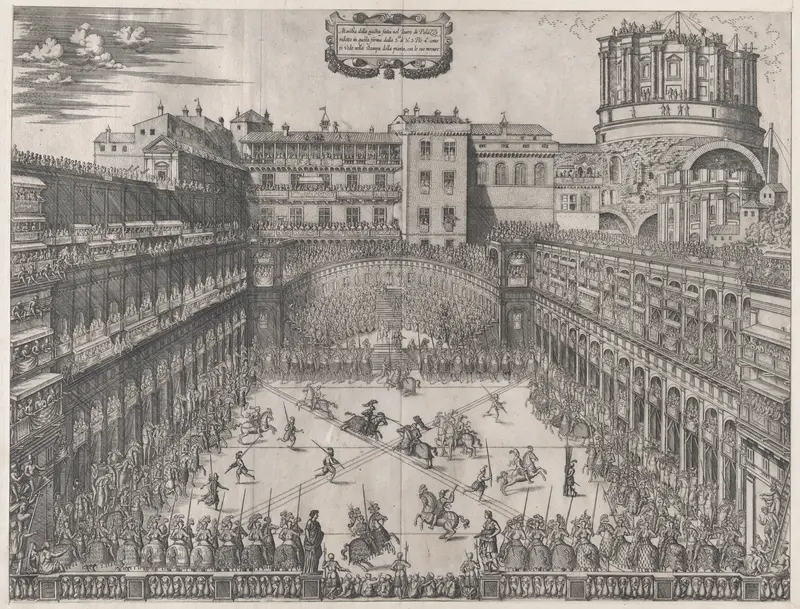Vatican Tournament, from "Speculum Romanae Magnificentiae" Wall Art by Master HCB - High-Resolution Digital Print