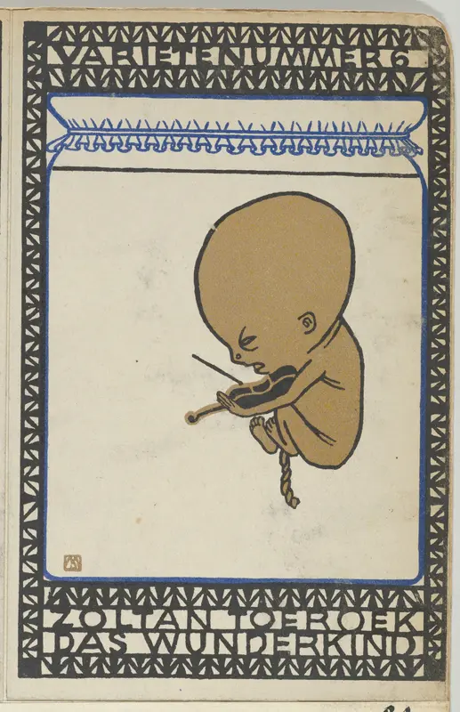 Vaudeville Act 6: Zoltan Toeroek, Child Prodigy (Varieténummer 6: Zoltan Toeroek, Das Wünderkind) Wall Art by Moriz Jung - High-Resolution Digital Print