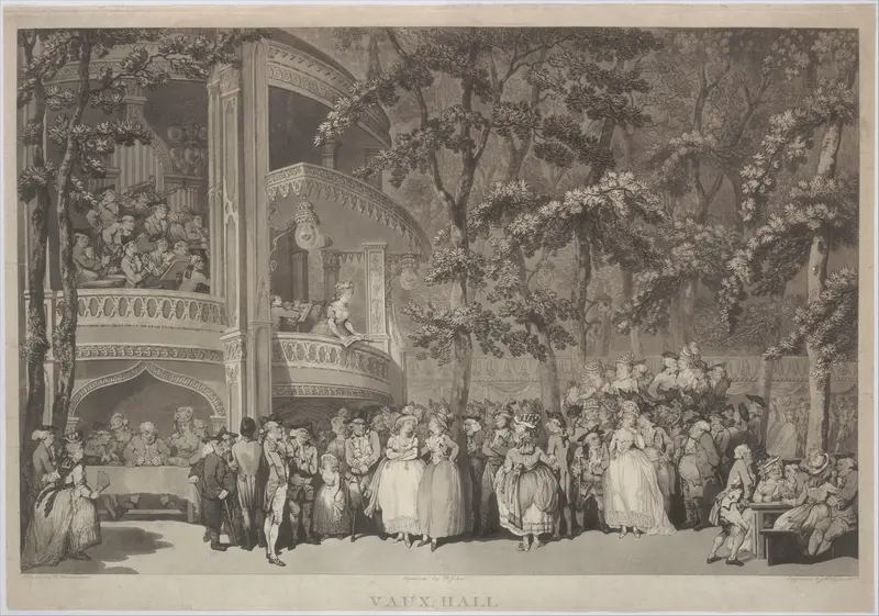 Vaux-hall Wall Art by Thomas Rowlandson - High-Resolution Digital Print