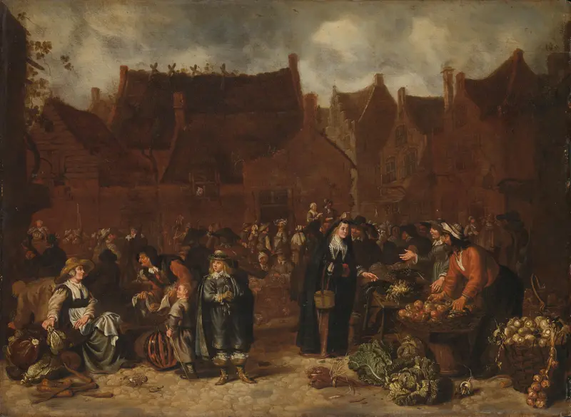 Vegetable Market Wall Art by Unknown - High-Resolution Digital Print