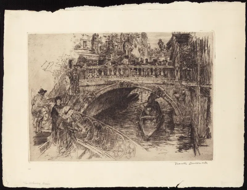 Venetian Bridge Wall Art by Frank Duveneck - High-Resolution Digital Print