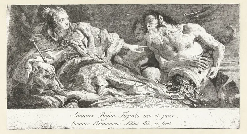 Venetië ontvangt de eerbewijzen van Neptunus Wall Art by Unknown - High-Resolution Digital Print