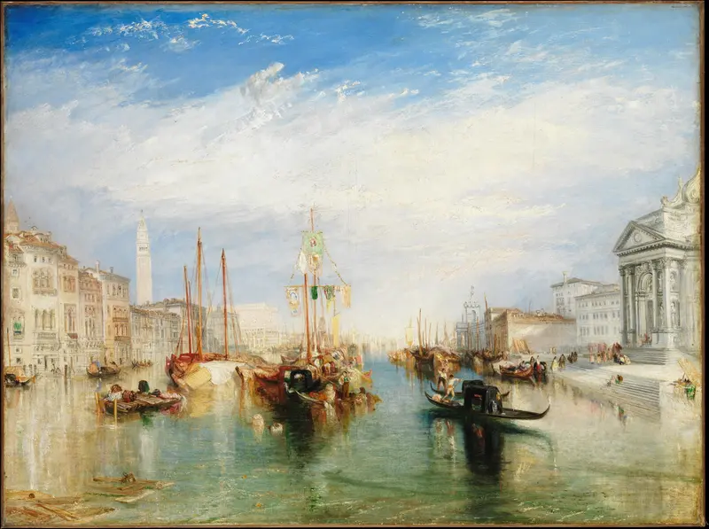 Venice, from the Porch of Madonna della Salute Wall Art by Joseph Mallord William Turner - High-Resolution Digital Print