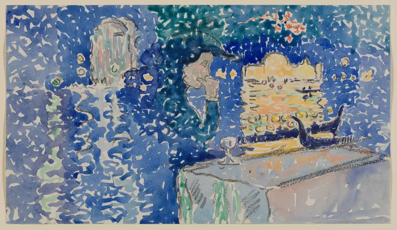 Venice: Night of the Festival of the Redeemer Wall Art by Henri-Edmond Cross (Henri-Edmond Delacroix) - High-Resolution Digital Print