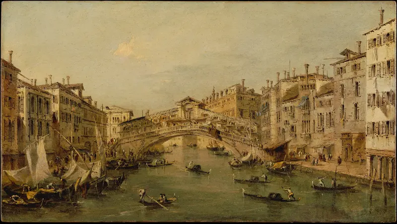 Venice: The Rialto Wall Art by Francesco Guardi - High-Resolution Digital Print