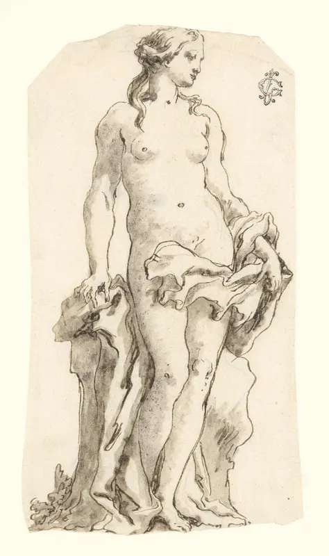 Venus (?) Wall Art by Giovanni Domenico Tiepolo - High-Resolution Digital Print