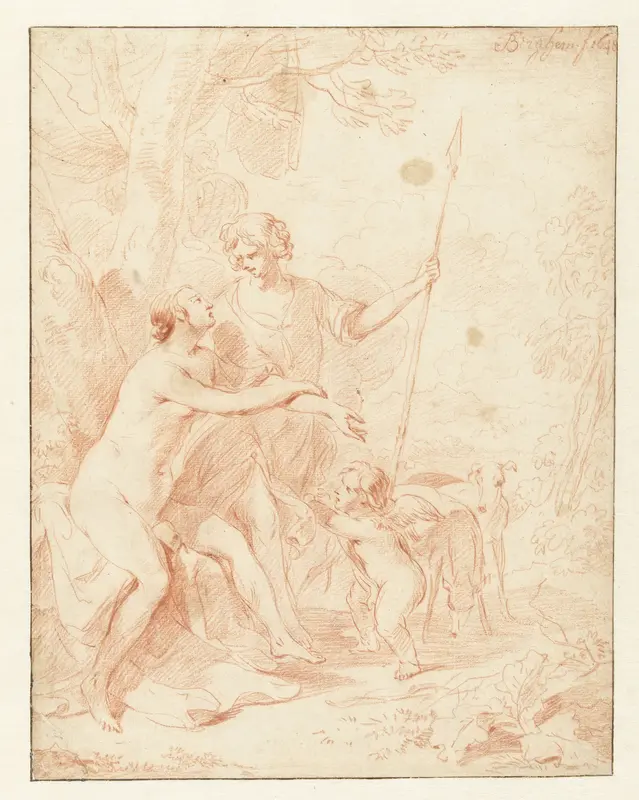 Venus, Adonis en Cupido Wall Art by Unknown - High-Resolution Digital Print