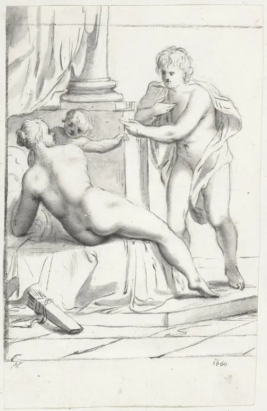 Venus, Amor en Mars Wall Art by Moses ter Borch - High-Resolution Digital Print