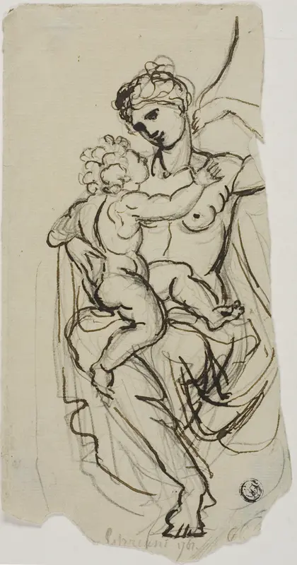 Venus and Cupid Wall Art by Giovanni Battista Cipriani - High-Resolution Digital Print