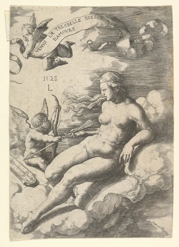 Venus and Cupid Wall Art by Lucas van Leyden - High-Resolution Digital Print
