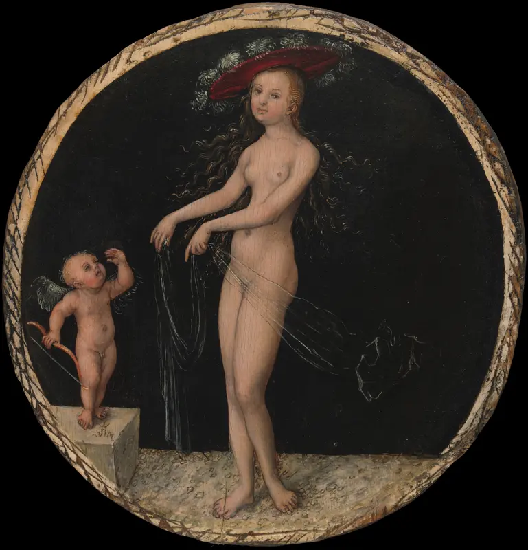 Venus and Cupid Wall Art by Lucas Cranach the Elder - High-Resolution Digital Print