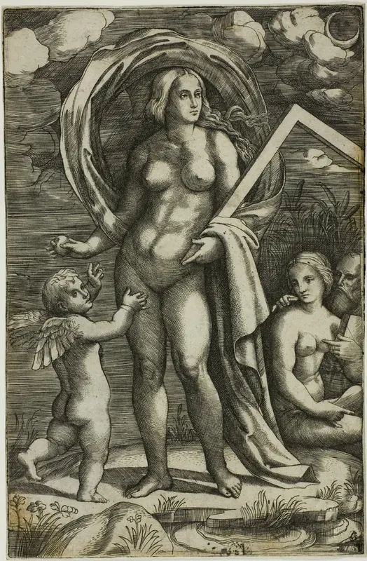 Venus and Cupid Wall Art by Jacopo Francia - High-Resolution Digital Print