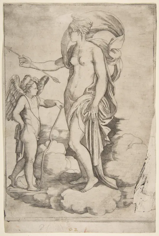 Venus and Cupids on Clouds Wall Art by Jacopo Francia - High-Resolution Digital Print