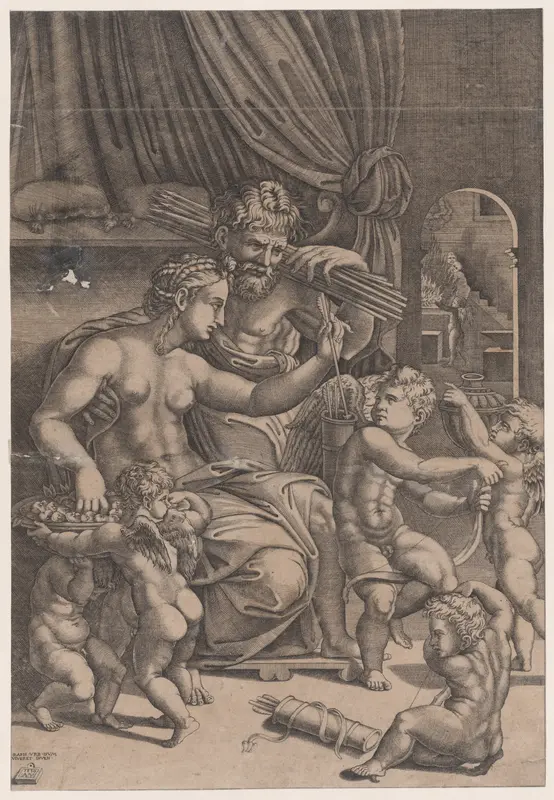 Venus and Vulcan Surrounded by Cupids
