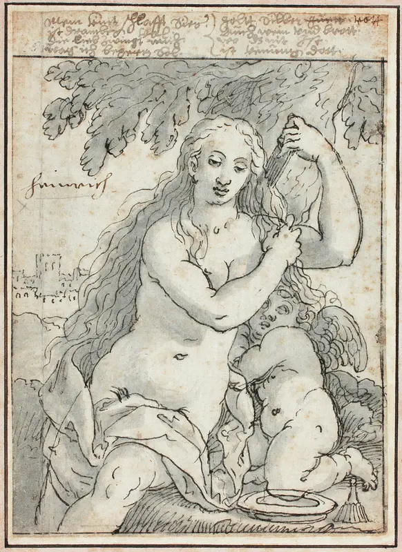 Venus & Cupid Wall Art by Melchior Heinrich - High-Resolution Digital Print