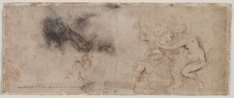 Venus Disarming Mars, Drapery Study (verso) Wall Art by Peter Paul Rubens - High-Resolution Digital Print
