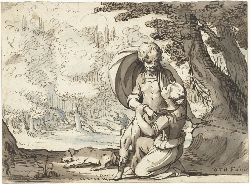 Venus en Adonis in gesprek Wall Art by Unknown - High-Resolution Digital Print