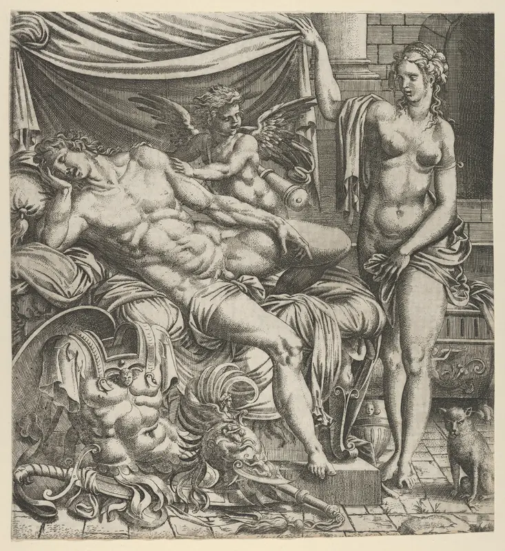 Venus Finding Mars Asleep