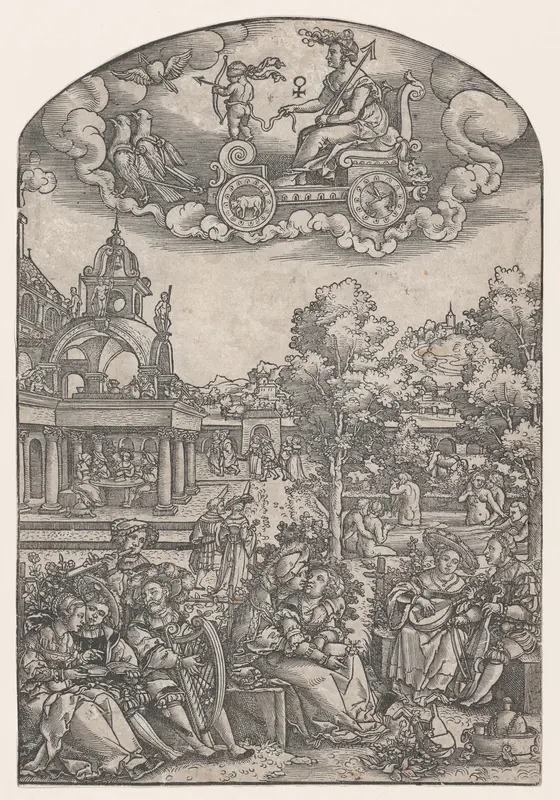 Venus, from The Seven Planets Wall Art by Georg Pencz - High-Resolution Digital Print