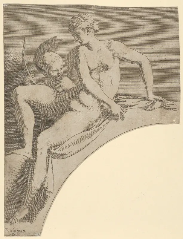 Venus, from "Twelve Muses and Goddesses" Wall Art by Léon Davent - High-Resolution Digital Print