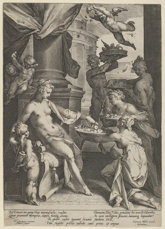 Venus Honored by the Nymphs Wall Art by Jan Muller - High-Resolution Digital Print
