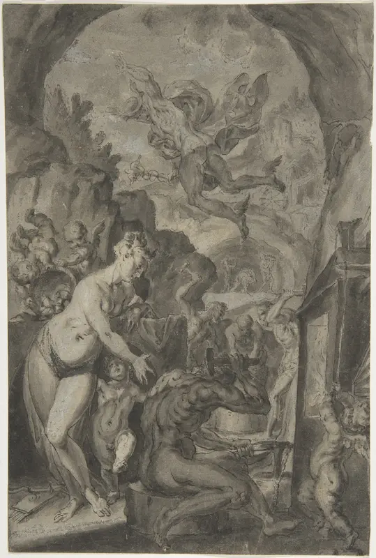 Venus in the Forge of Vulcan Wall Art by Anonymous, German, 17th century - High-Resolution Digital Print