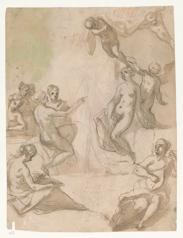 Venus laat haar portret schilderen Wall Art by anonymous - High-Resolution Digital Print
