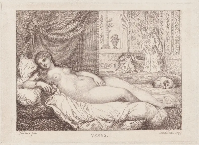 Venus of Urbino Wall Art by Thomas Rowlandson - High-Resolution Digital Print