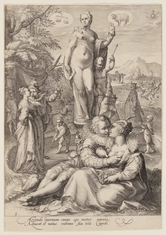Venus Presiding over the Realm of Love, from Seven Planetary Gods