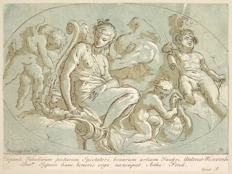 Venus Surrounded by Putti Wall Art by Arthur Pond - High-Resolution Digital Print